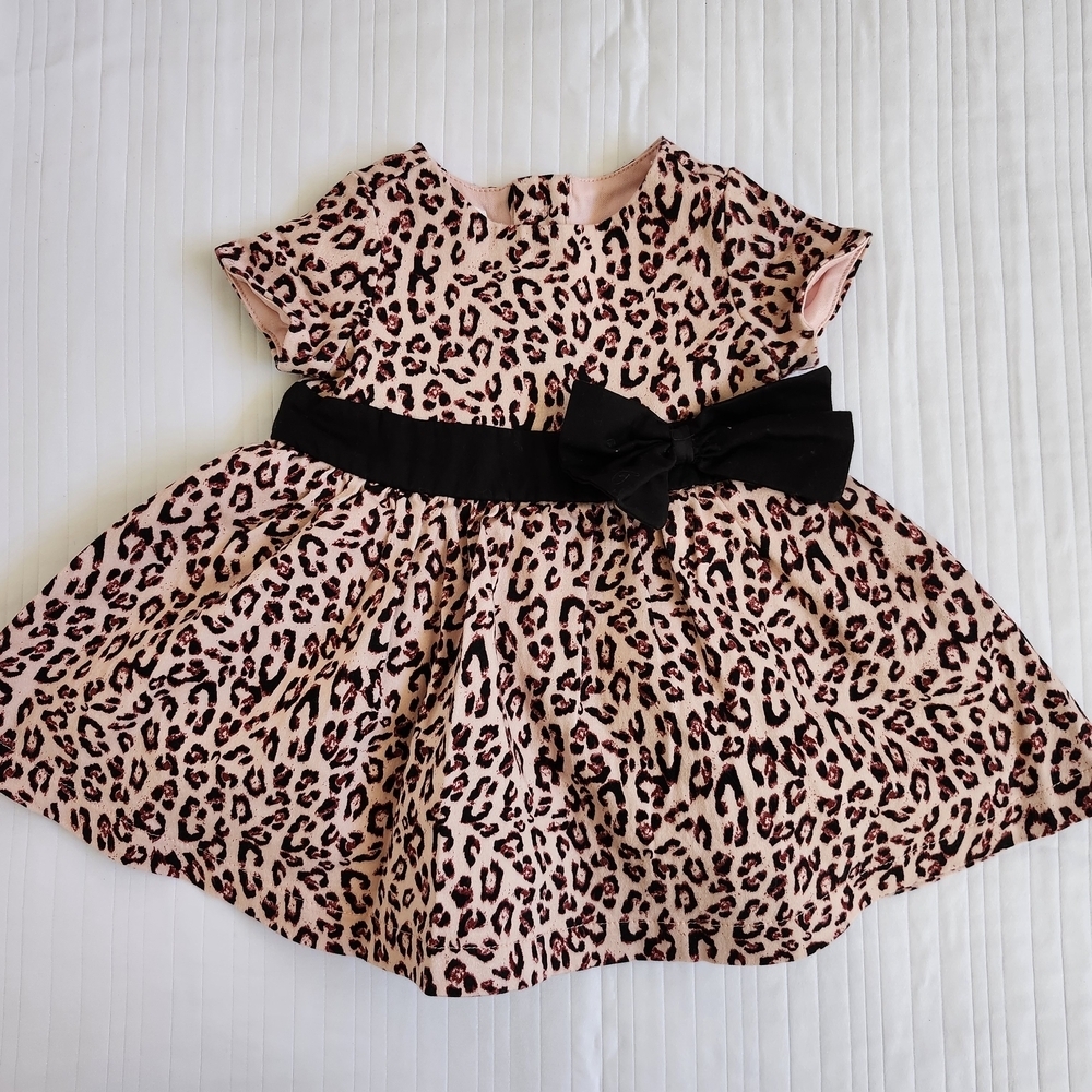 Spencer By Jaclyn Smith Pink Leopard Print Dress 0-3months
